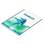 Freestyle BMX Trick Pop Art Notitieboek (Linkerzijde)