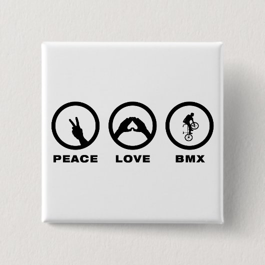 Freestyle BMX Vierkante Button 5,1 Cm (Voorkant)