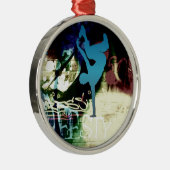 Freestyle Break Dance Graffiti Metalen Ornament (Rechts)