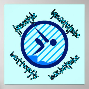 Freestyle Breastakt Butterfly backtouch Poster