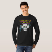 Freestyle Forever Skull met hoofdtelefoon Jamming T-shirt (Voorkant volledig)