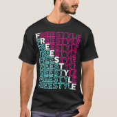 Freestyle Full Front 80s elektronische dansmuziek T-shirt (Voorkant)