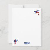 Freestyle Greco Roman Wrestling Aangepaste naam Notitiekaartje (Voorkant)