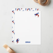 Freestyle Greco Roman Wrestling Aangepaste naam Notitiekaartje (Voorkant / Achterkant in situ)