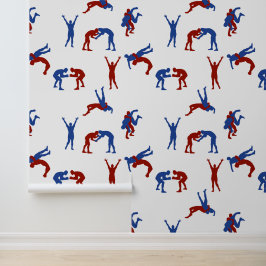 Freestyle Greco Roman Wrestling Pattern Behang