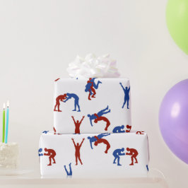 Freestyle Greco Roman Wrestling Pattern Cadeaupapier