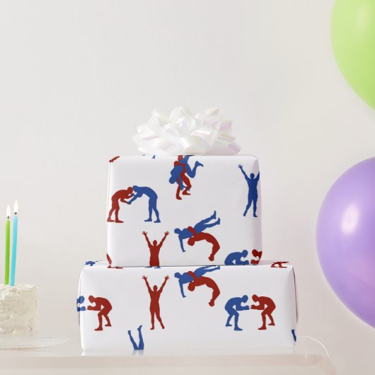 Freestyle Greco Roman Wrestling Pattern Cadeaupapier (Feestgeschenken)