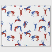 Freestyle Greco Roman Wrestling Pattern Cadeaupapier (Vlak)