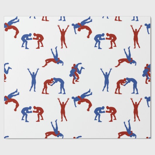 Freestyle Greco Roman Wrestling Pattern Cadeaupapier (Vlak)