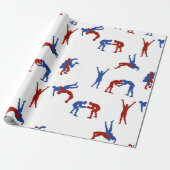 Freestyle Greco Roman Wrestling Pattern Cadeaupapier (Uitgerold)
