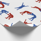 Freestyle Greco Roman Wrestling Pattern Cadeaupapier (Hoek)