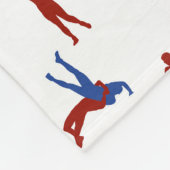 Freestyle Greco Roman Wrestling Pattern Fleece Deken (Hoek)