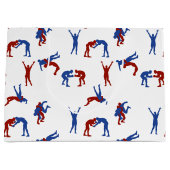 Freestyle Greco Roman Wrestling Pattern Groot Cadeauzakje (Voorkant)