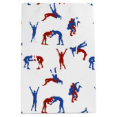 Freestyle Greco Roman Wrestling Pattern Medium Cadeauzakje (Voorkant)