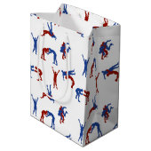 Freestyle Greco Roman Wrestling Pattern Medium Cadeauzakje (Achterkant Gekanteld)