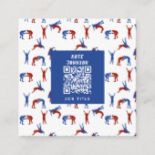 Freestyle Greco Roman Wrestling Pattern Vierkante Visitekaartje (Voorkant)