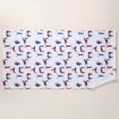 Freestyle Greco Roman Wrestling Strandlaken (Voorkant)