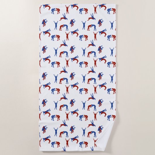 Freestyle Greco Roman Wrestling Strandlaken (Voorkant)