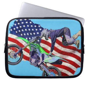 Freestyle Motocross-berijder op hoog niveau Laptop Sleeve