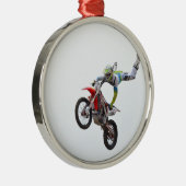 Freestyle Motocross Metalen Ornament (Rechts)