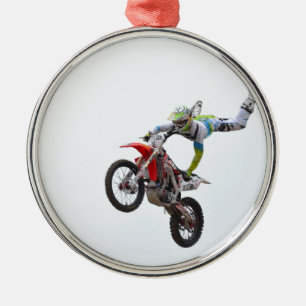 Freestyle Motocross Metalen Ornament