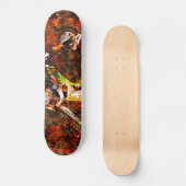 Freestyle Motocross Rider: "Op brand" Persoonlijk Skateboard (Voorkant)