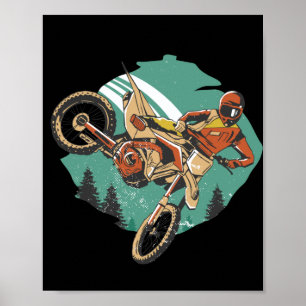 Freestyle Motorcycle Stunts FMX Poster
