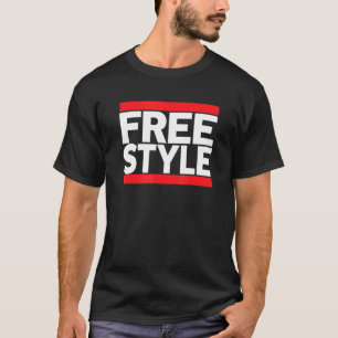 Freestyle Music Fan 80s Retro Rap Style Graphic T-shirt