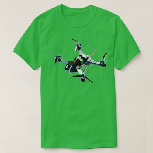 Freestyle quad or fpv drone for race drone freesty t-shirt (Design voorkant)