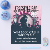 Freestyle Rap Music Flyer (Enkel)