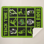 Freestyle scooter sherpa deken (Voorkant (horizontaal))