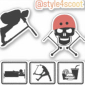 Freestyle scooter sticker pack 3 (Voorkant)
