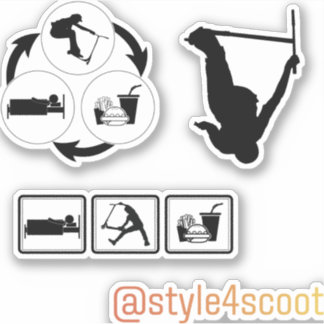 Freestyle scooter sticker pack 4