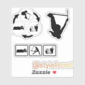 Freestyle scooter sticker pack 4 (Vel)