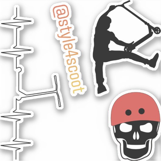 Freestyle scooter sticker pack 6 (Voorkant)