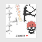 Freestyle scooter sticker pack 6 (Vel)