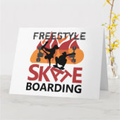 Freestyle Skateboarding Kaart (Gele Bloem)