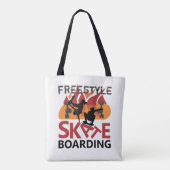 Freestyle Skateboarding Tote Bag (Achterkant)