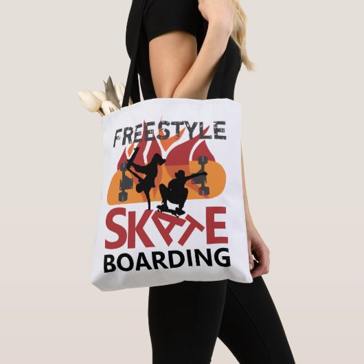 Freestyle Skateboarding Tote Bag (Dichtbij)