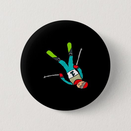 Freestyle skiën ronde button 5,7 cm (Voorkant)