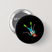 Freestyle skiën ronde button 5,7 cm (Voorkant /achterkant)