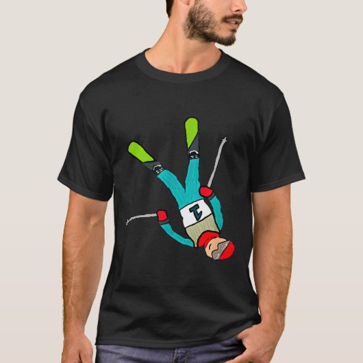 Freestyle skiën t-shirt (Voorkant)