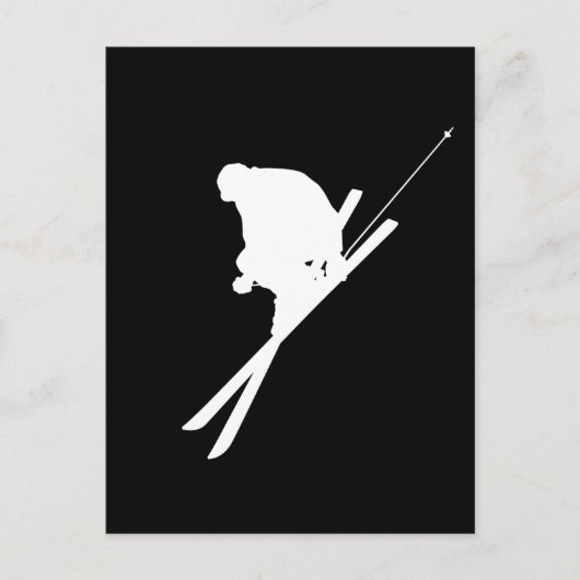 Freestyle skiing briefkaart (Voorkant)