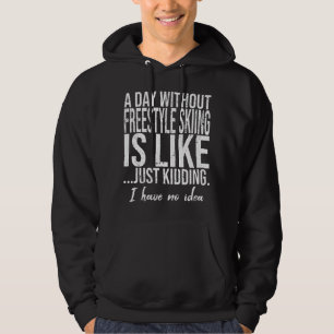 Freestyle Skiing grappig cadeauidee Hoodie