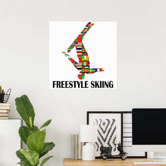 Freestyle Skiing Poster (Thuiskantoor)