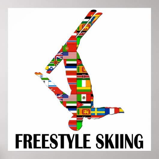 Freestyle Skiing Poster (Voorkant)