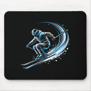 Freestyle skisporter actie wintersport kunst  muismat