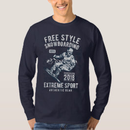 Freestyle Snowboarden 2018 Extreme Sporten T-shirt