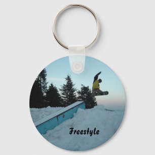 Freestyle Snowboarder Sleutelhanger