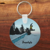 Freestyle Snowboarder Sleutelhanger (Voorkant)